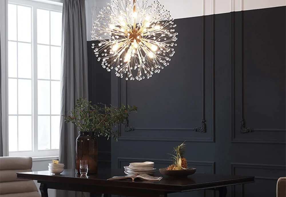 dandelion crystal chandelier