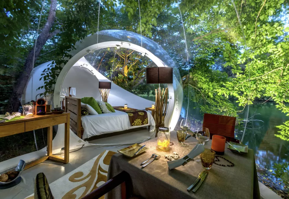 pop-up bubble tent